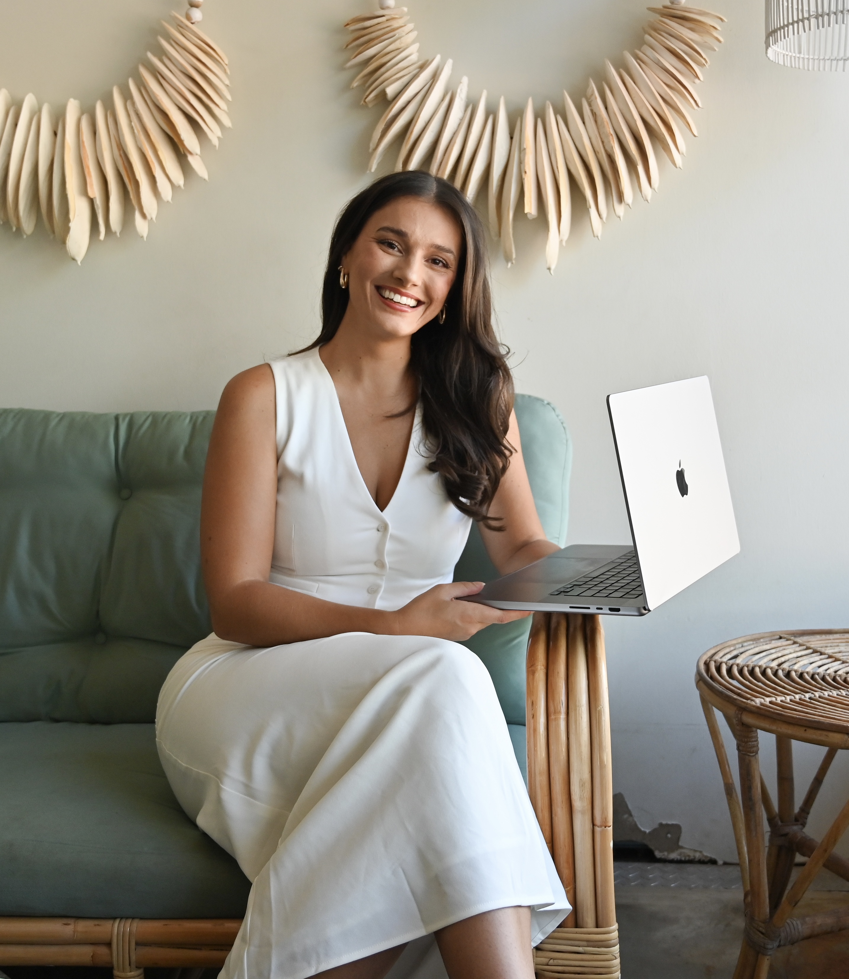 Women sitting with laptop