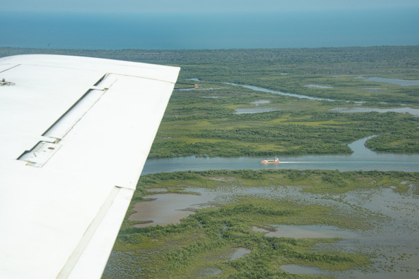 Aerial of NT taken from airplane