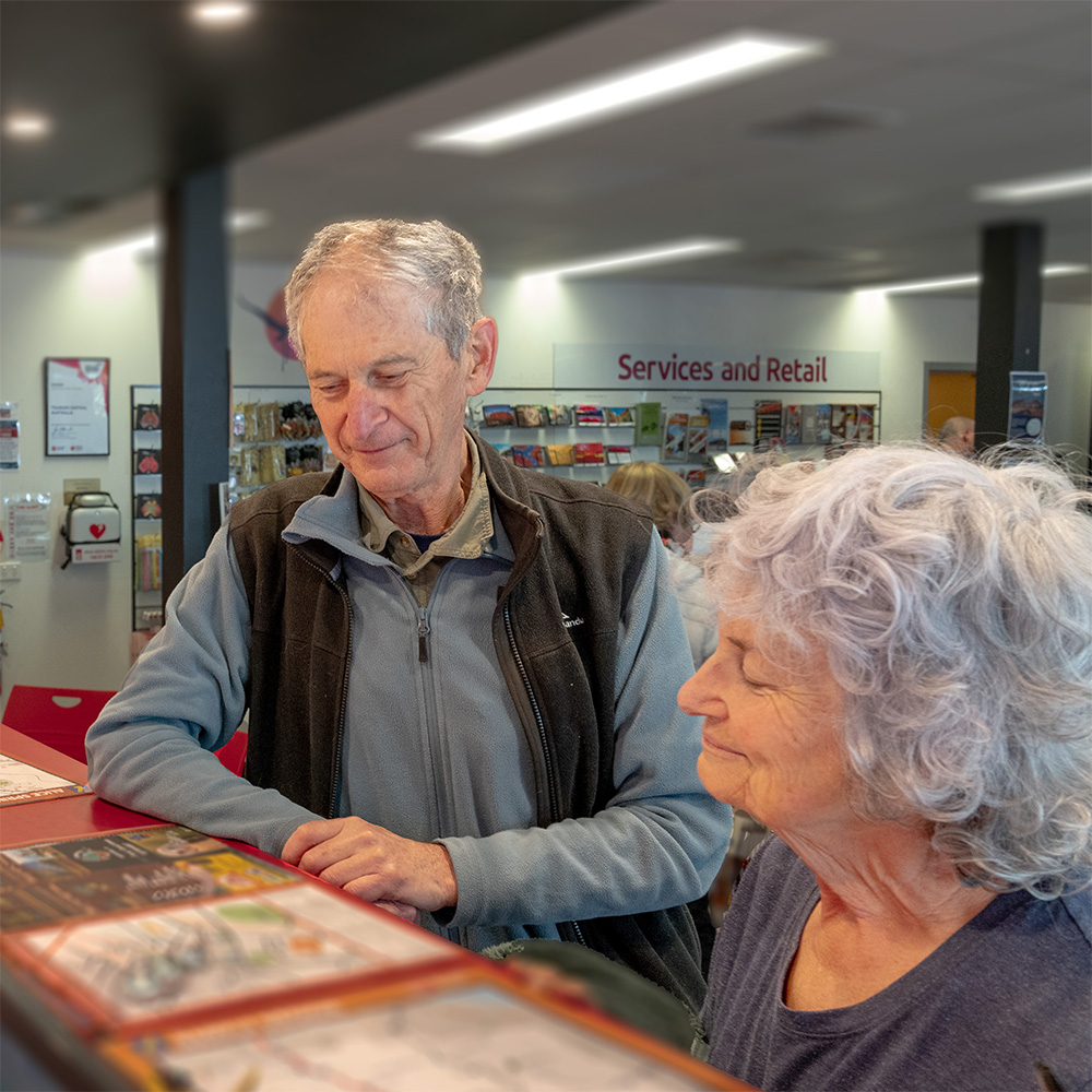 Seniors at Visitor Centre