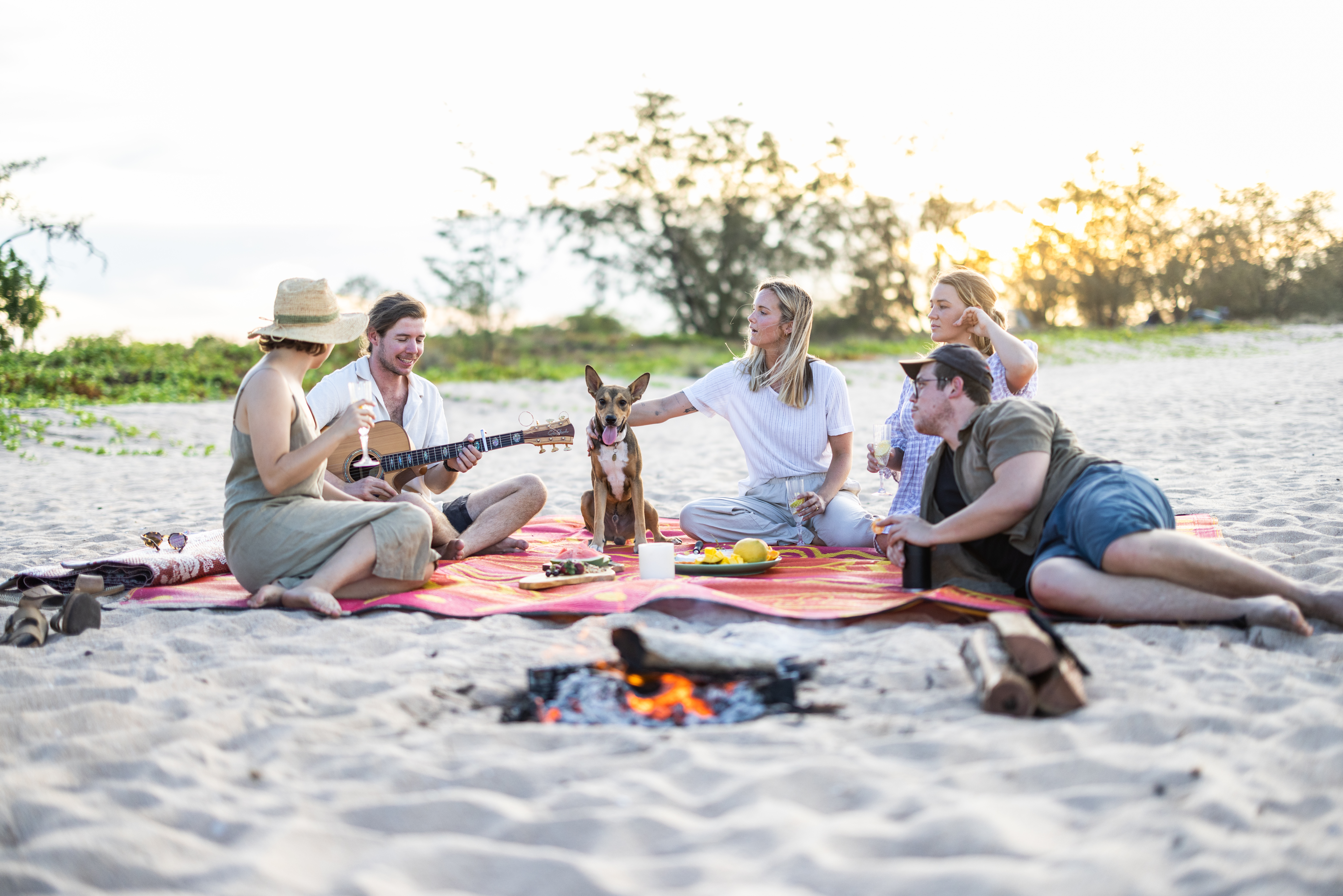 East Arnhemland middle park beach picnic with friends