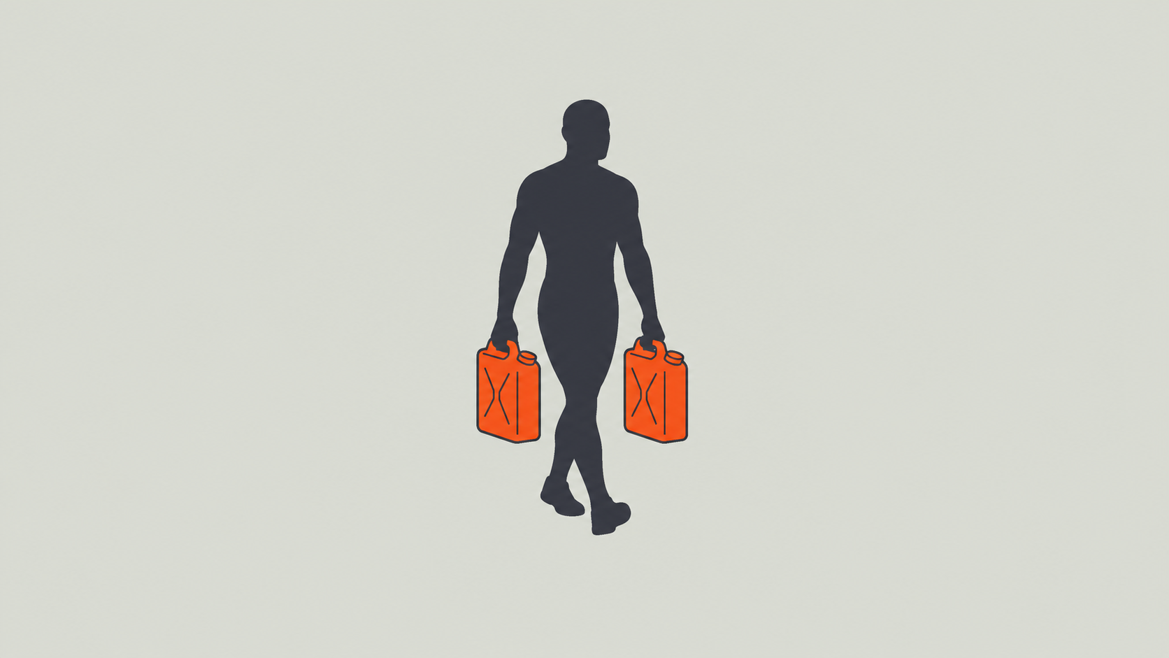 Step 5 - 20m farmers carry (20kg each arm)