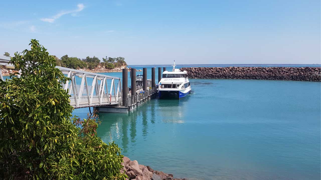 Sealink Ferry at Cullen Bay in the Northern Territory