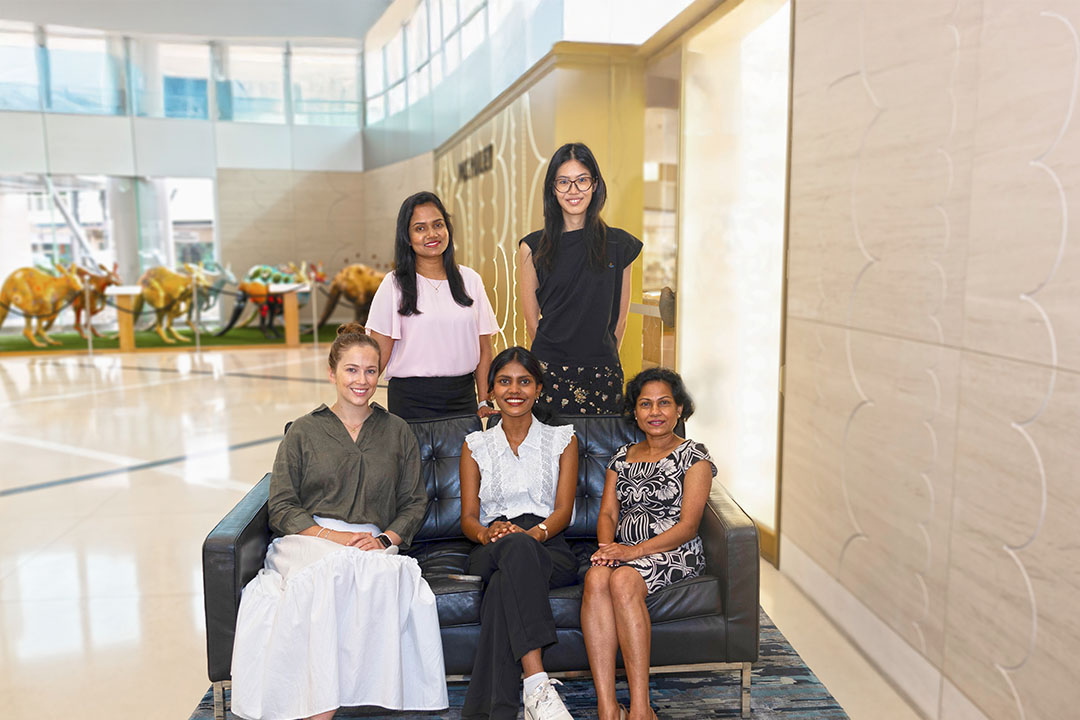 A group of female graduates in Darwin