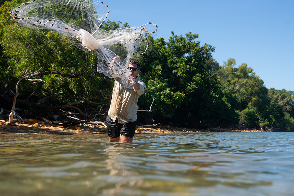 Man fishing in the NT