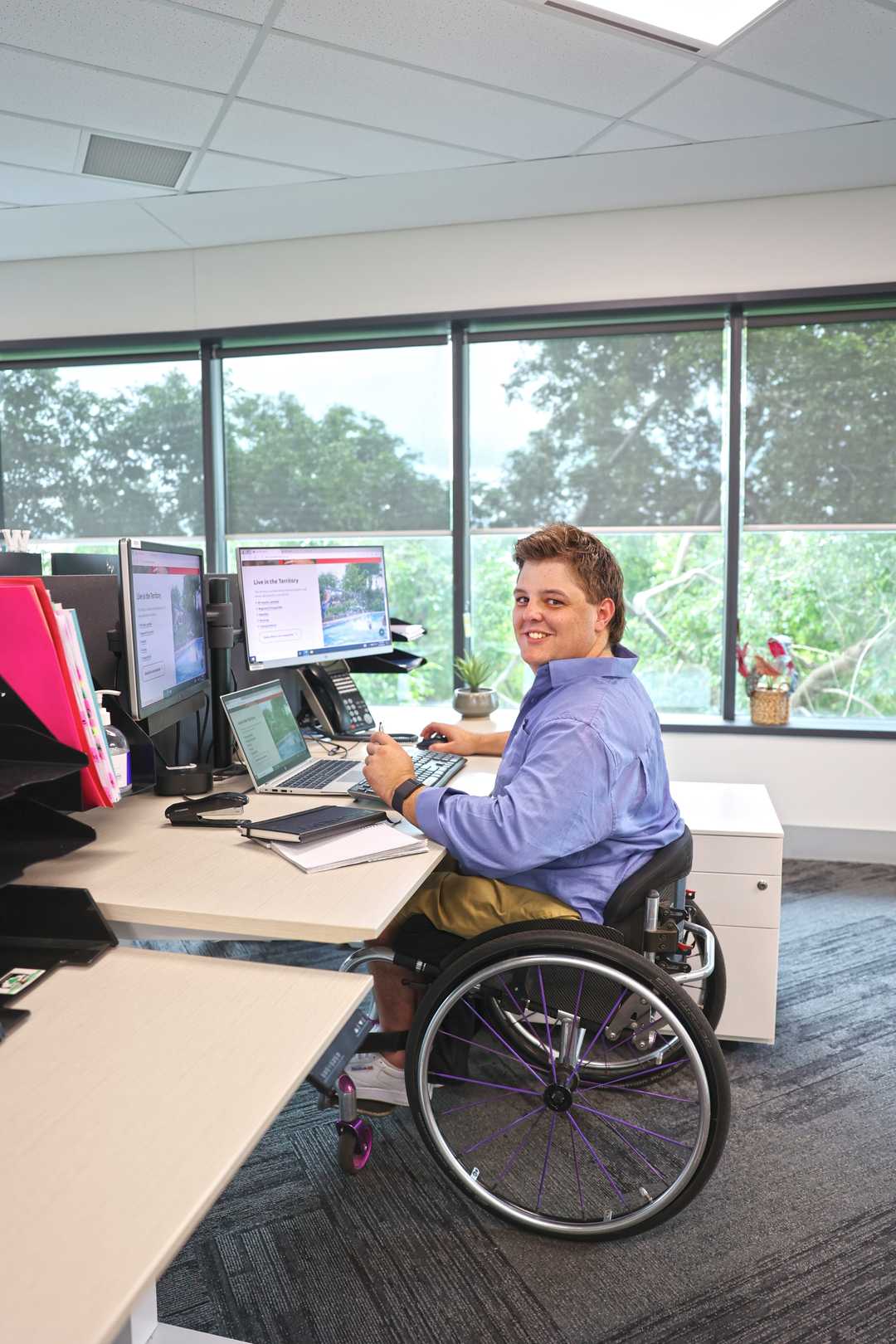 James working in the Northern Territory Government
