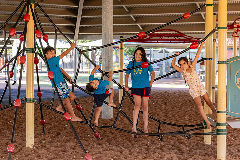 Kids at Adventure Park Katherine