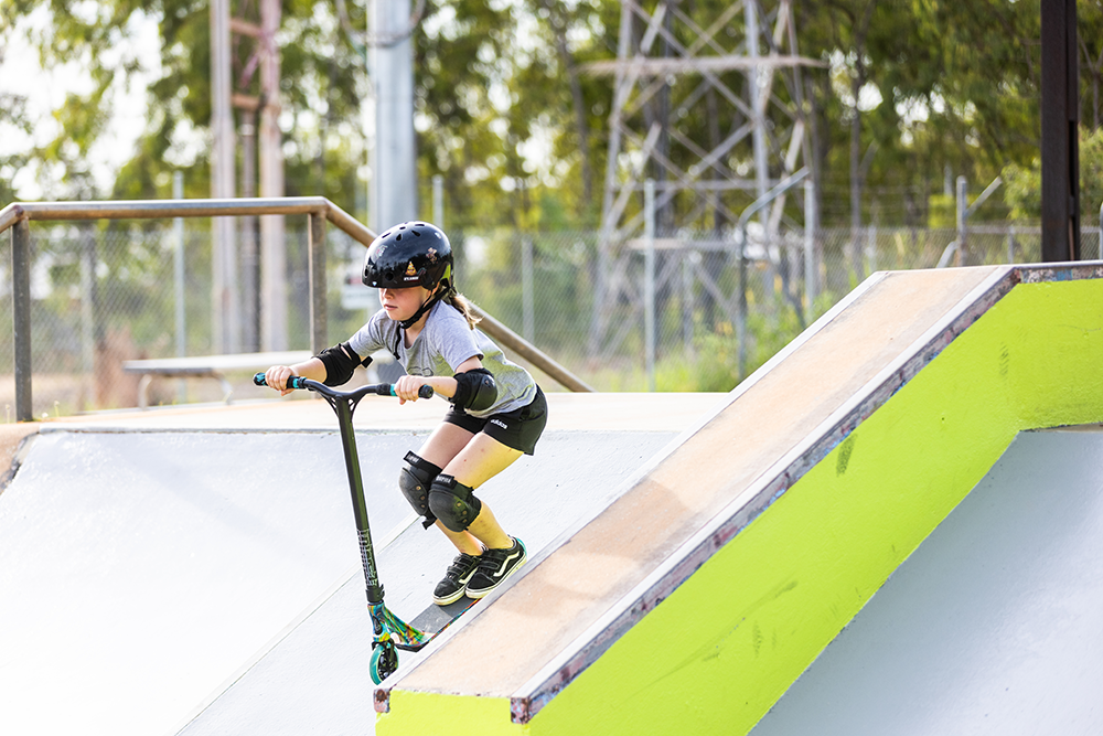 Girl at the Skate Park East Arnhemland