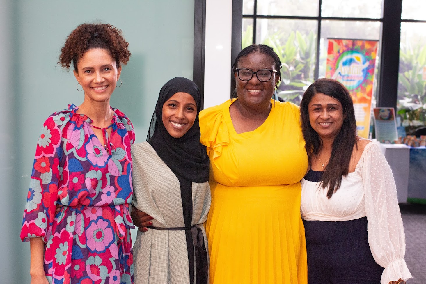 A group of four ladies from the Vibrant Diverse Cultures community volunteers in NT