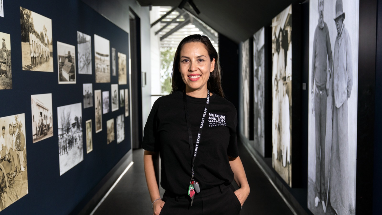 Employee at the Museum and Art Gallery Northern Territory