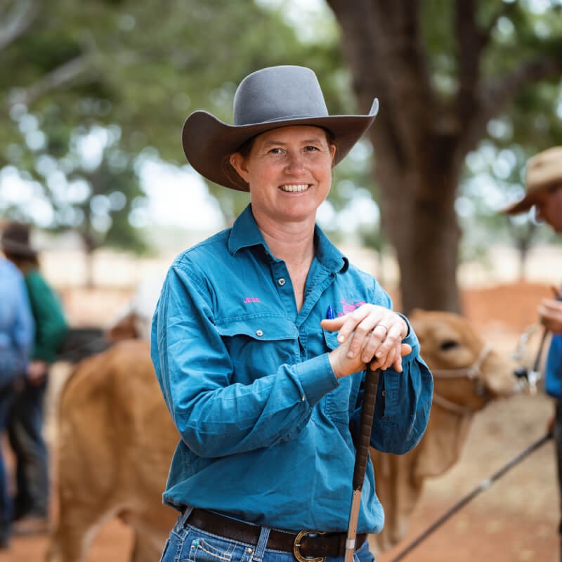 Jessica DiPasquale, Farm and Stud overseer at Charles Darwin University Katherine