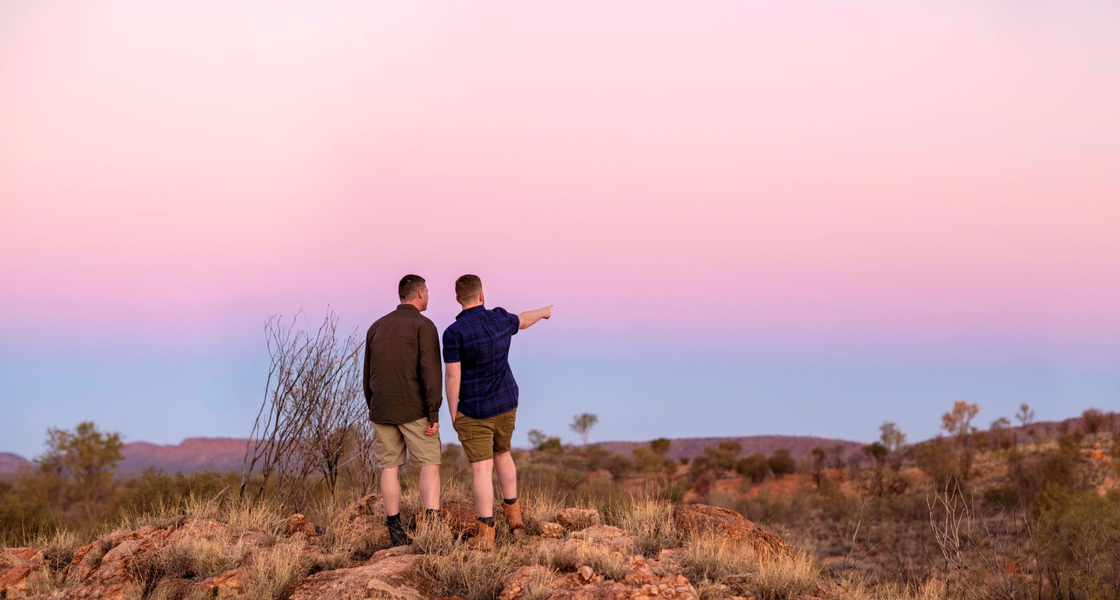 Hiking on the Larapinta Trail