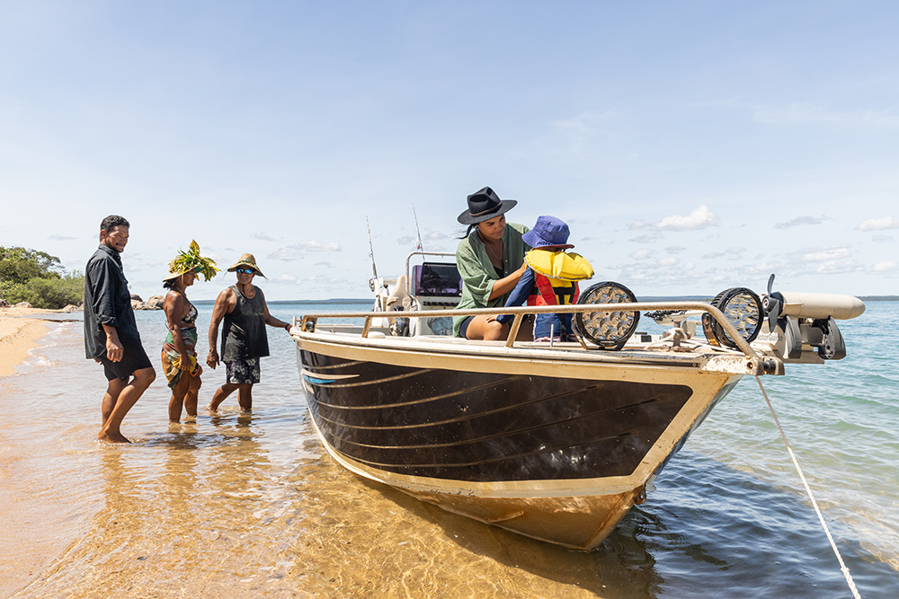Family in Boat Northern Territory